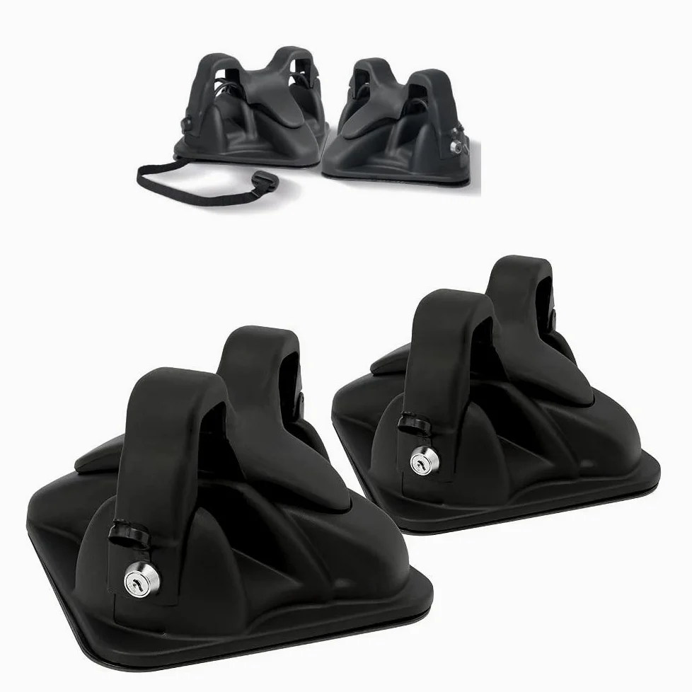 COMPATIBILE CON DACIA Logan MCV P dal 04 in poi 13 Raised PORTASCI MAGNETICO PER TETTO AUTO NON IN VETRO PORTA SCI CON CALAMITA PER 2 PAIA DI SCI OMOLOGATO NERO