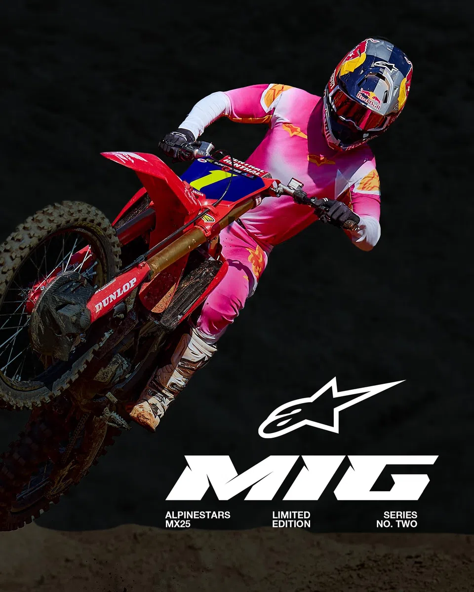 Alpinestars Supertech Mig LE Maglia da motocross, pink/bianco, XL