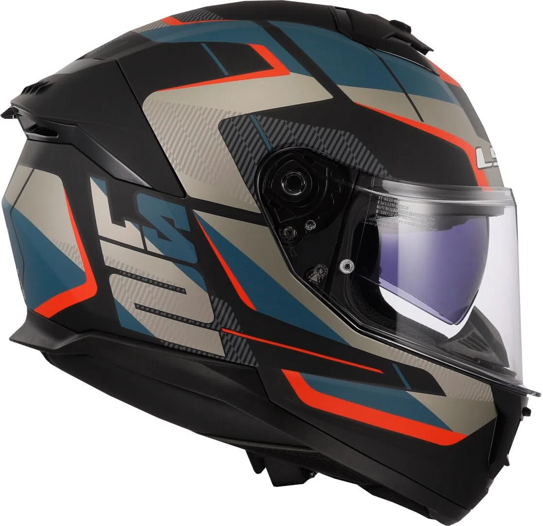 LS2, Casco Moto Integrale STREAM II ROAD Matt Black Blue, M
