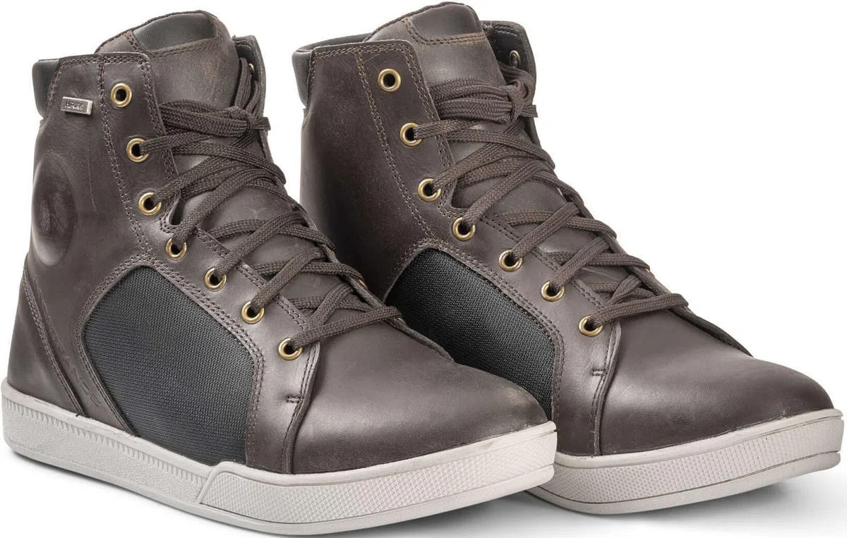 Urban Scarpe da moto impermeabili, marrone scuro, 45