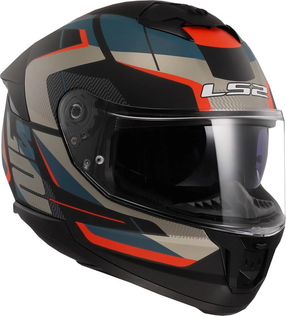 LS2, Casco Moto Integrale STREAM II ROAD Matt Black Blue, M