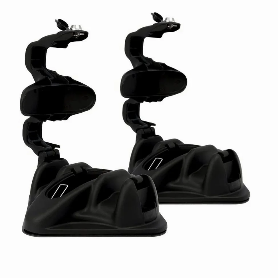 COMPATIBILE CON DACIA Logan MCV P dal 04 in poi 13 Raised PORTASCI MAGNETICO PER TETTO AUTO NON IN VETRO PORTA SCI CON CALAMITA PER 2 PAIA DI SCI OMOLOGATO NERO