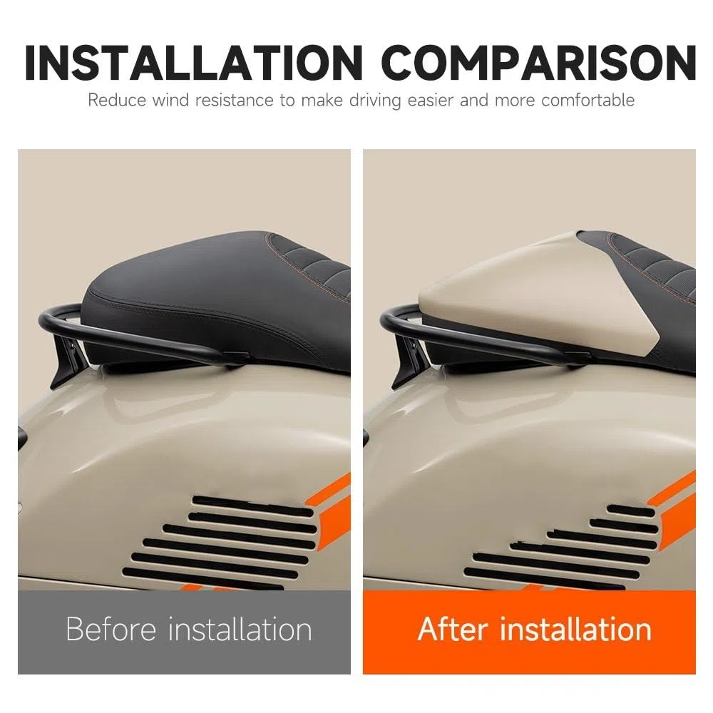Sedile Posteriore Copertura Cowl Per GTS300GTV300 | Coprisedile posteriore Per carenatura Per accessori Per cofano passeggero Per passeggero posteriore Per moto