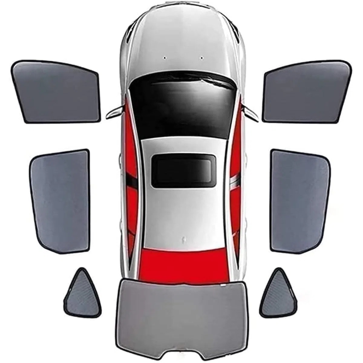 Parasole per Finestrini Laterali Compatibili con Mazda Mazda 3S Hatchback 2005-2009 | Tende elastiche in mesh bloccante sole protezione uv scudo termico