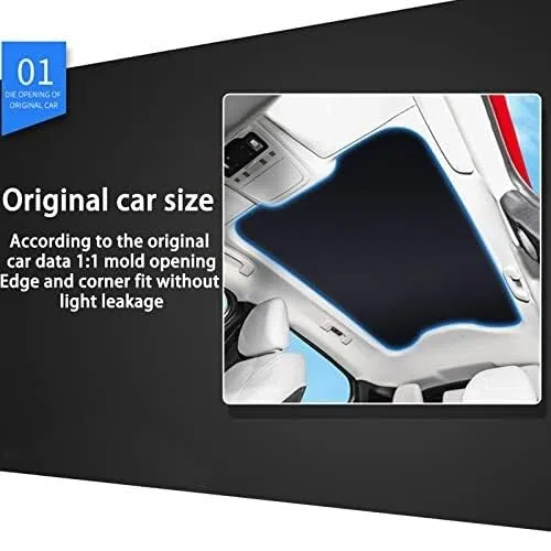Tendine Parasole pieghevole per tettuccio apribile Per Ford Per Mustang Mach-E 2021-2022, nero