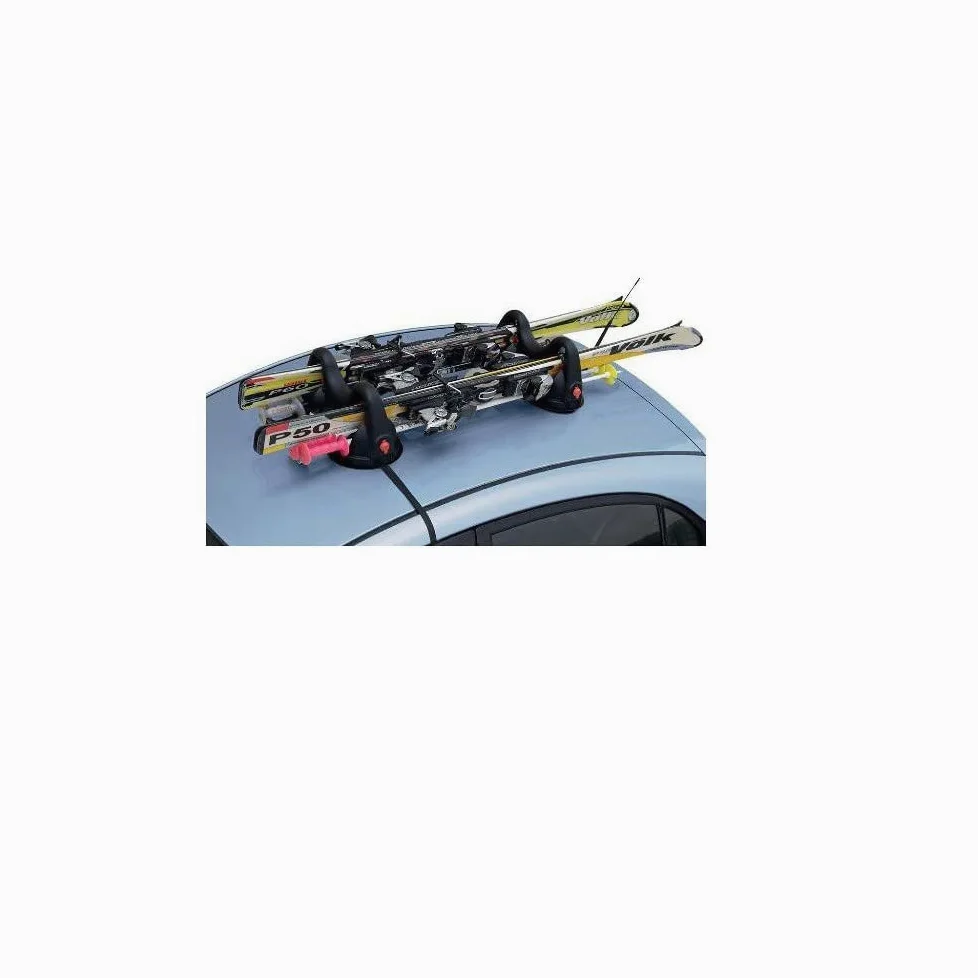 COMPATIBILE CON LAND ROVER RANGE ROVER EVOQUE CABRIO PORTASCI MAGNETICO UNIVERSALE PER TETTO AUTO NON IN VETRO 2 PAIA DI SCI PORTA SCI OMOLOGATO CALAMITA NERO