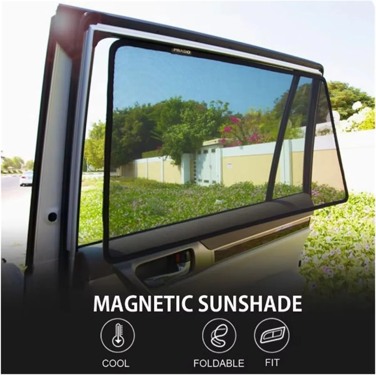 Tendine Parasole Auto Laterali per Nissan Qashqai (2007–2013), Rete Magnetica Oscurante e Traspirante, Protezione Anti-UV per Bambini e Neonati, Privacy per Viaggi Estivi,E/7 Whole Vehicle